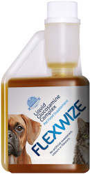 Flexwize for dogs, Liquid Glucosamine Complex supporting healthy pain-free joints.